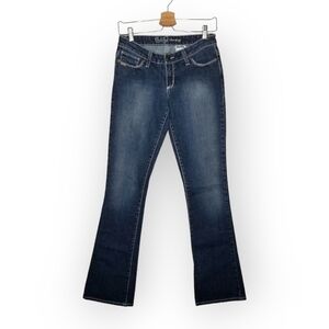 Cruel Girl Low and Relaxed boot cut Jean's medium wash size 1 Long